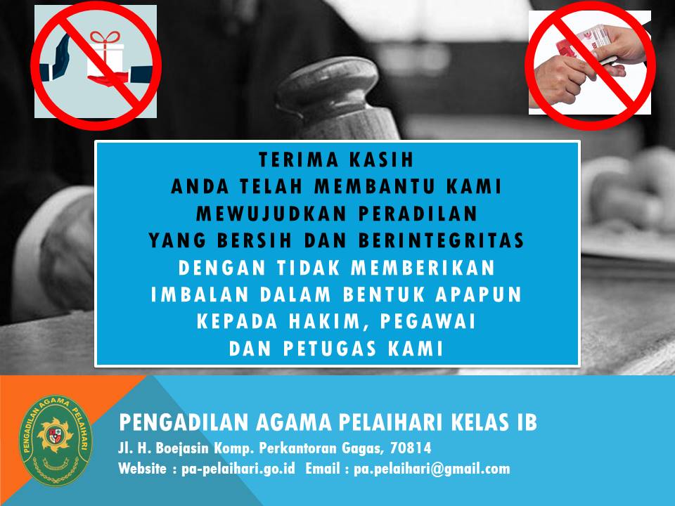 PA Pelaihari Bebas Korupsi