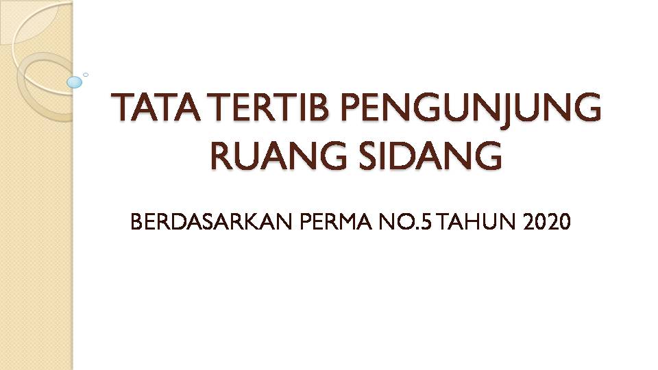 TATA TERTIB PENGUNJUNG